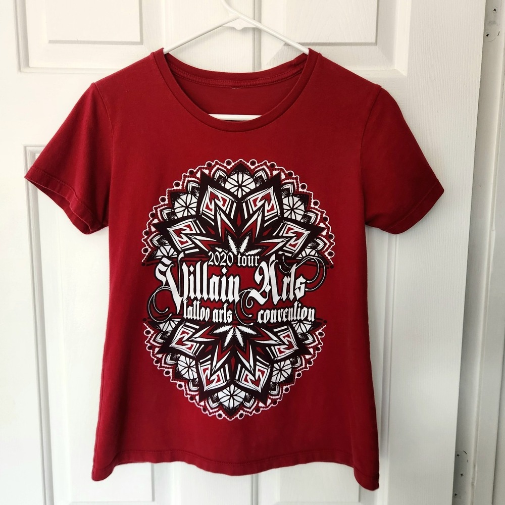 Villain Arts Tattoo Arts Convention 2020 Tour Shirt Women's Small/Medium Red...